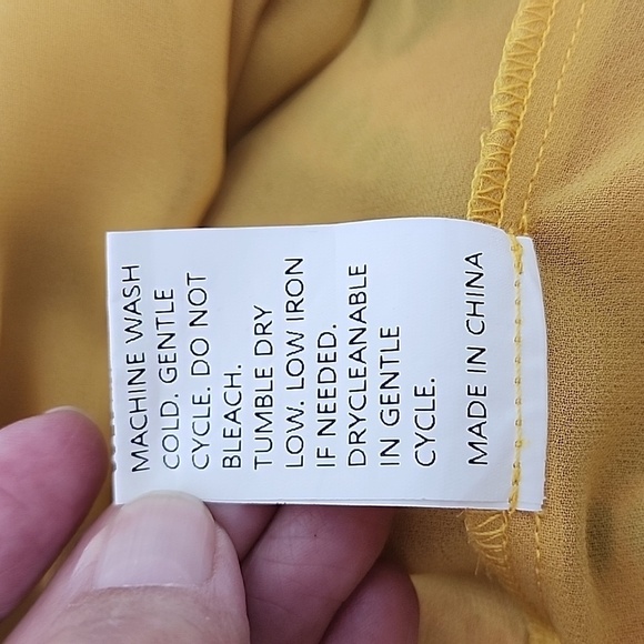 B&S Bohemian Yellow Coastal Cowgirl Maxi Dress Size XL - Picture 7 of 7